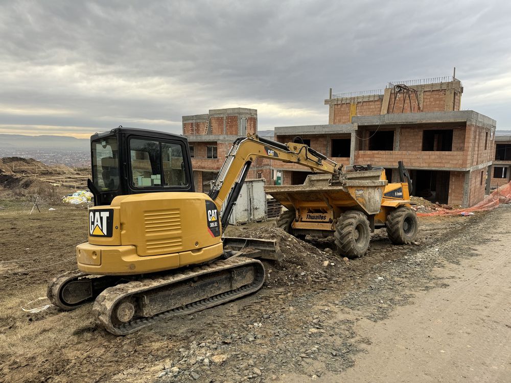 Inchiriez Mini excavator dumper macara bascula bobcat de inchiriat