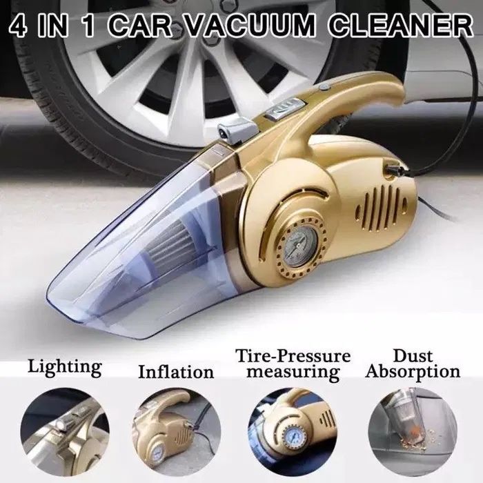 Автомобильный вакуумный пылесос 4 в 1 "Car vacuum cleaner"