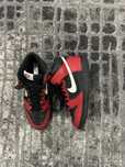 Papuci Nike Dunk High Black red originali