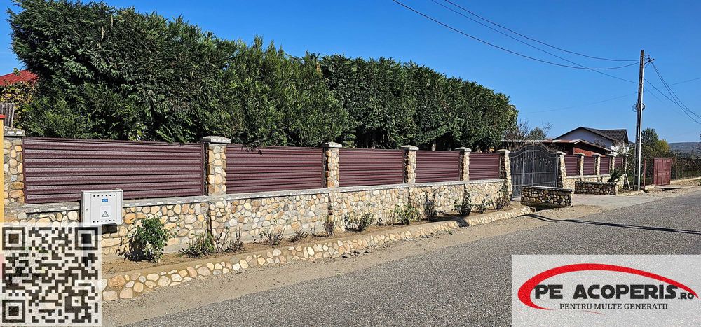 Gard tip jaluzea la preț redus – fără întreținere, posibil și în RATE!