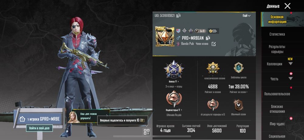 Пабг аккаунт пра