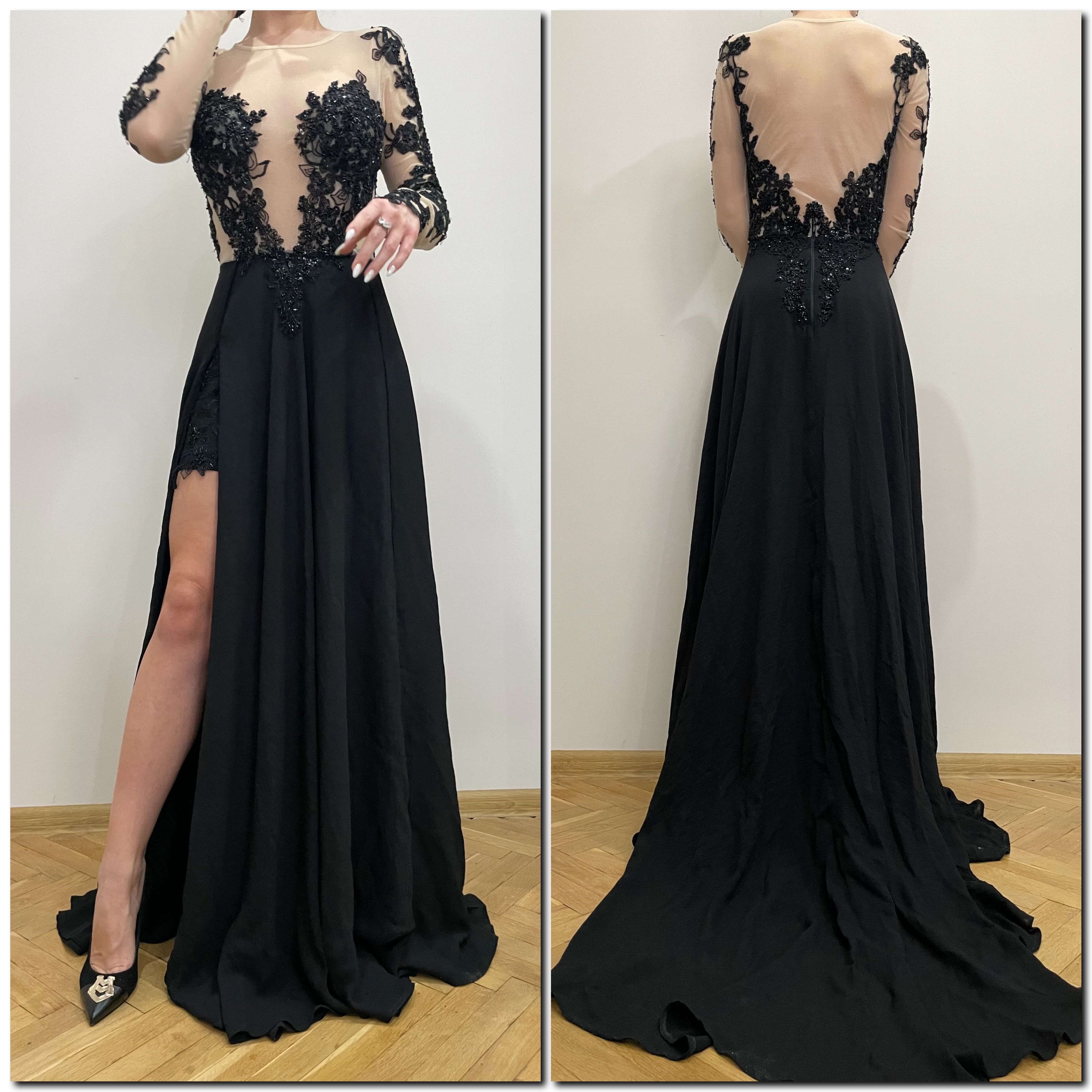 Уникална бална рокля в черен цвят
