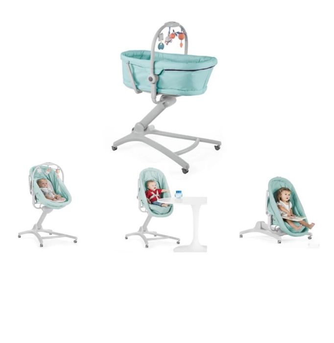 Coșuleț multifuncțional 5 în 1 reglabil Chicco și saltea cu aloe Vera