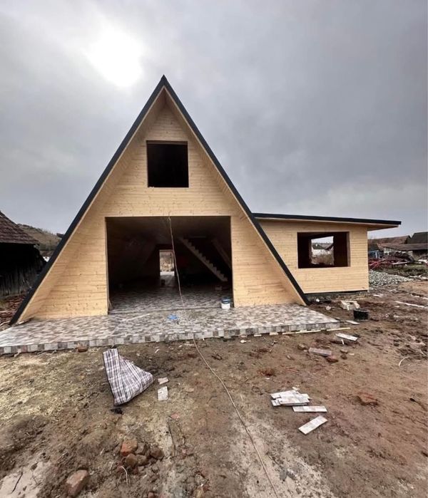 Case și cabane din lemn