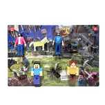 Комплект Minecraft, С фигури и животни – 6 части