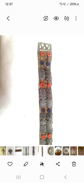 Cahla ,ceramica ,veche originala ,plosca cruce hutuli
