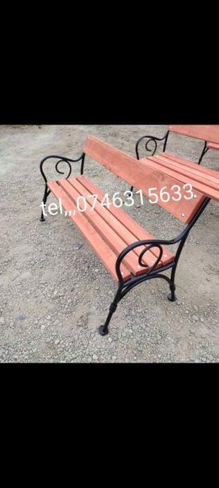 Banca parc din fontă