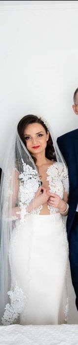 Vând rochie de mireasa + voal de 3M CADOU
