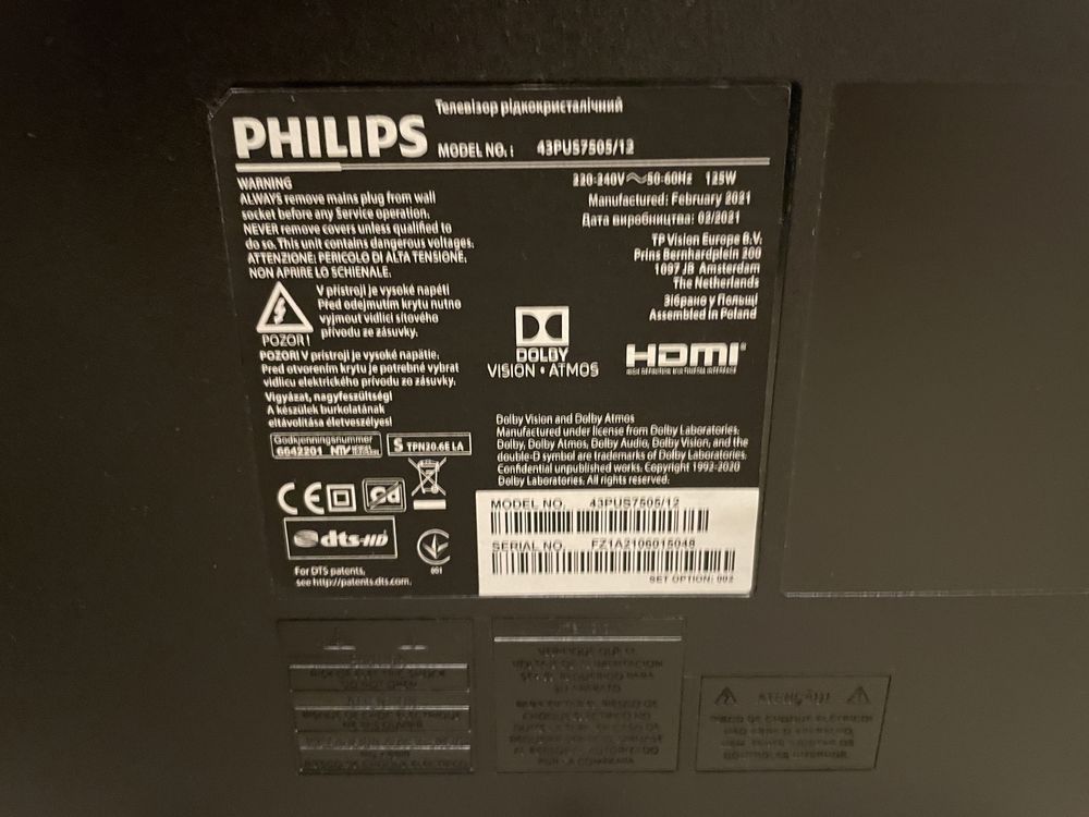 Philips 4K UHD LED смарт телевизор