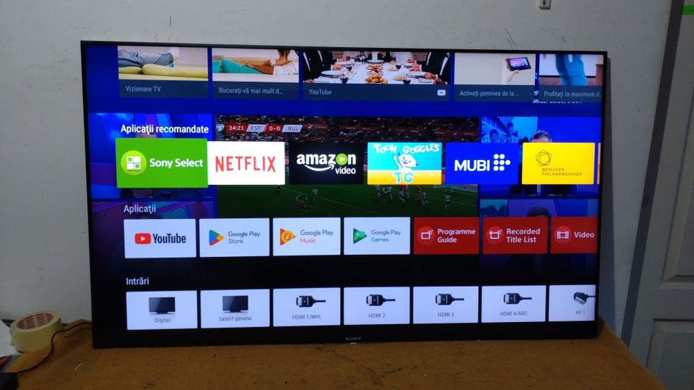 Televizor led Smart Android Sony 140 cm WiFi