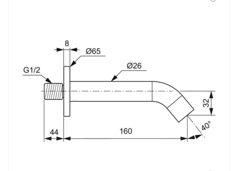 Pipa cada Ideal Standard