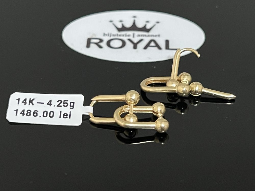 Bijuteria Royal CB : Cercei aur 14k 4,25 grame