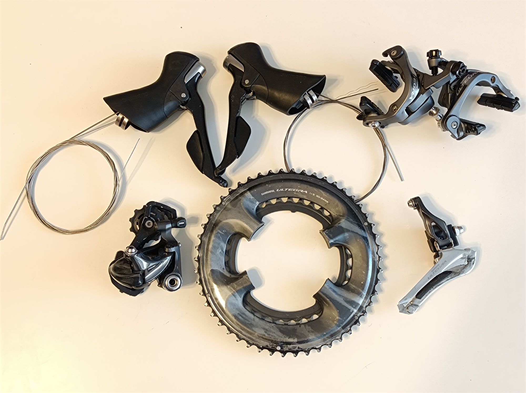 Ultegra Shimano 2x11 viteze groupset mecanic rim brake