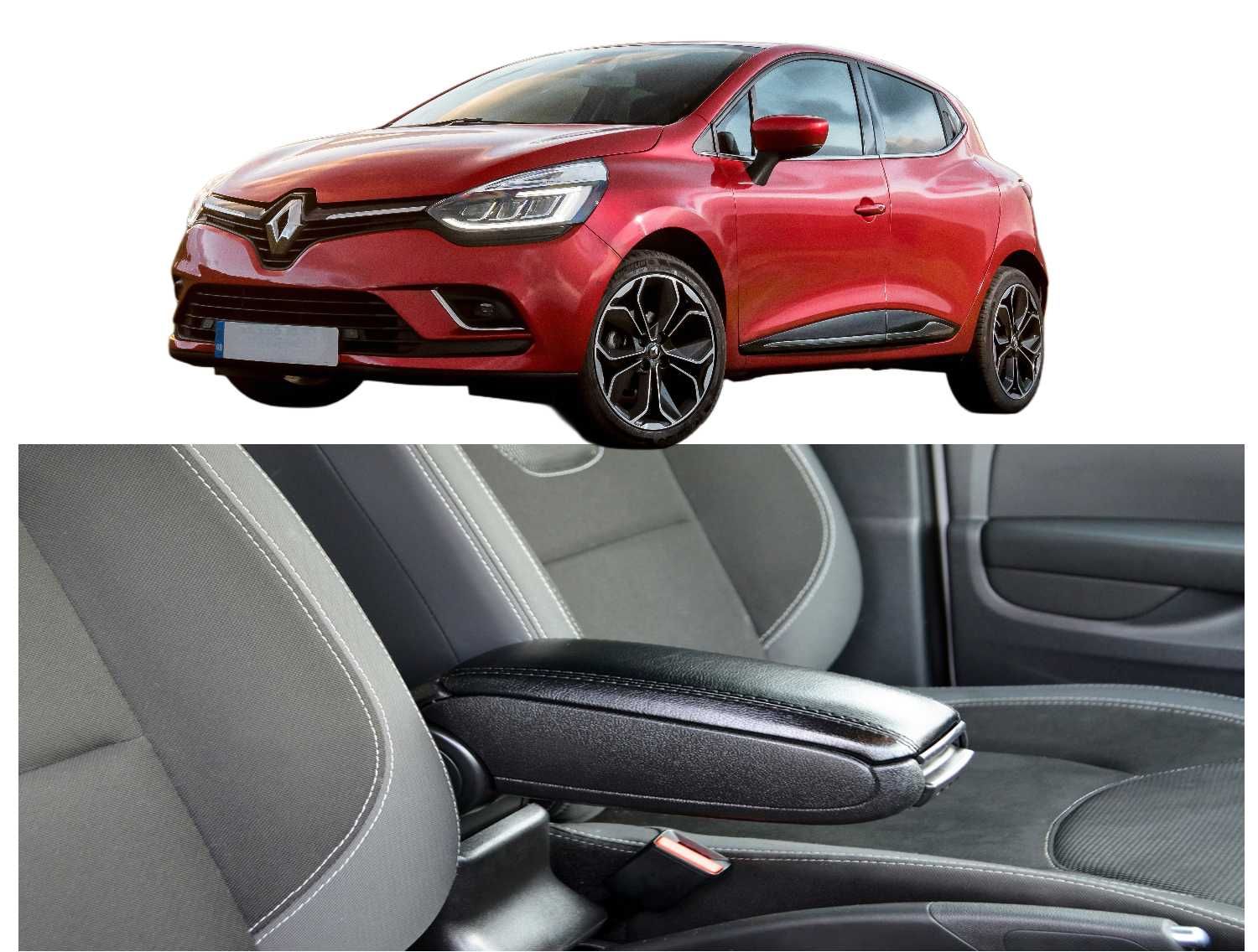Подлакътник за Renault Clio след 2013 г, Кожен