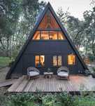 Cabane tip A la cheie, case moderne modulare