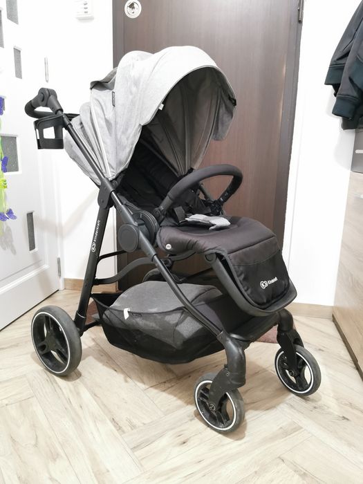 Cărucior copii sport reversibil pliabil Kinderkraft Vesto Grey