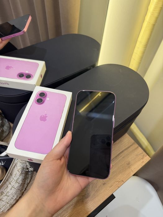 Ipone 16 в розовом цвете 128 гб