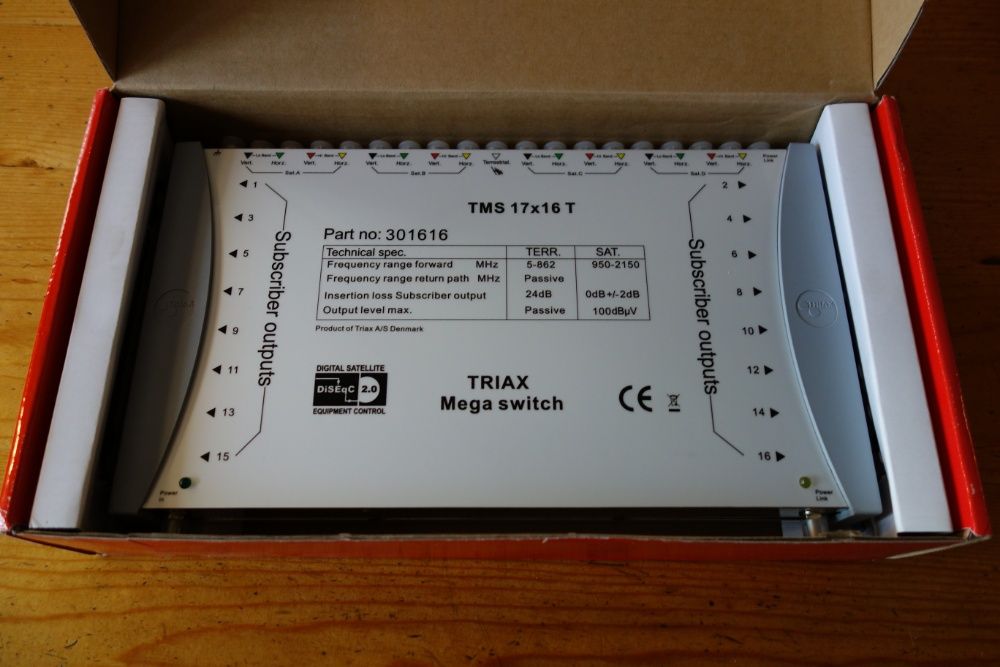 Мултиключ (Multi switch) TRIAX TMS 17 x 16 T
