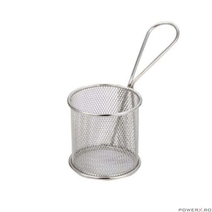 Cos de servire cartofi prăjiti, Inox 7,5x7,5cm Kinghoff