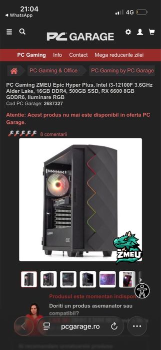 Pc gaming Zmeu Epic Hyper Plus