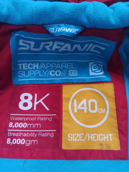 ски, сноуборд яке SURFANIC (за дете 140cm)