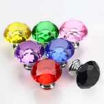 Maner cristal diamant sticla mobila colorate, dulap vitrina, bucatarie