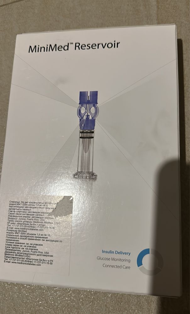 Резервуар для инсулиновой помпы расходник mini med 1.8 ml
