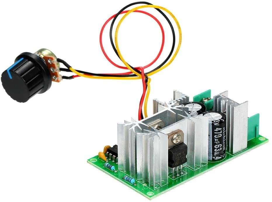 Variator regulator de turatie motor cc PWM 20A 10-60V -control regulat