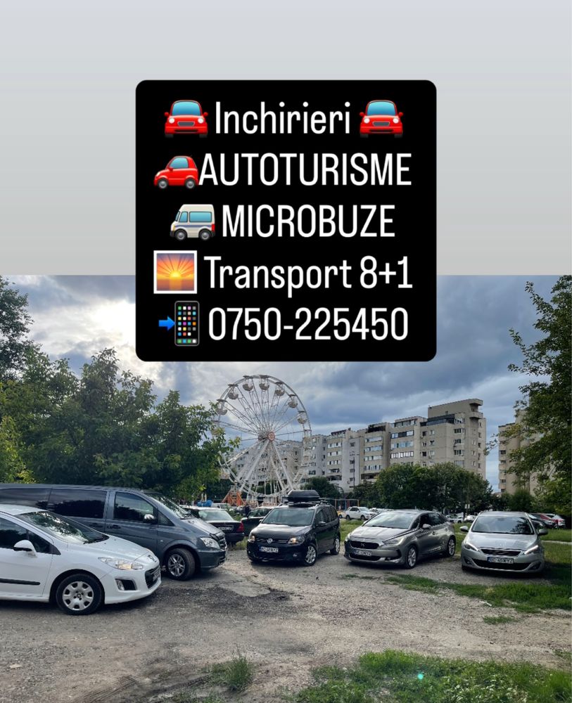 Inchirieri auto microbuze 9 locuri. Turisme5,7 locuri, transport pers.
