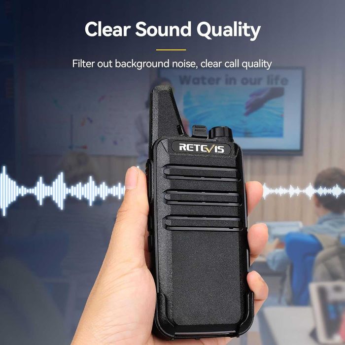 3 чифта  уоки-токи с 6-посочно зарядно устройство Retevis RT622