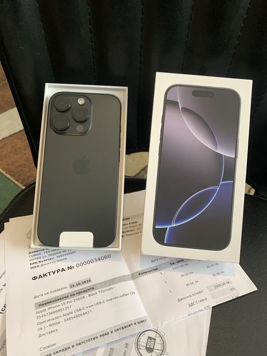 Iphone 16 Pro  256 гб black titsnium
