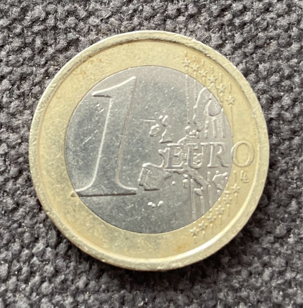 Vând monedă de colecție 1 euro 2002 R Italia Leonardo da Vinci