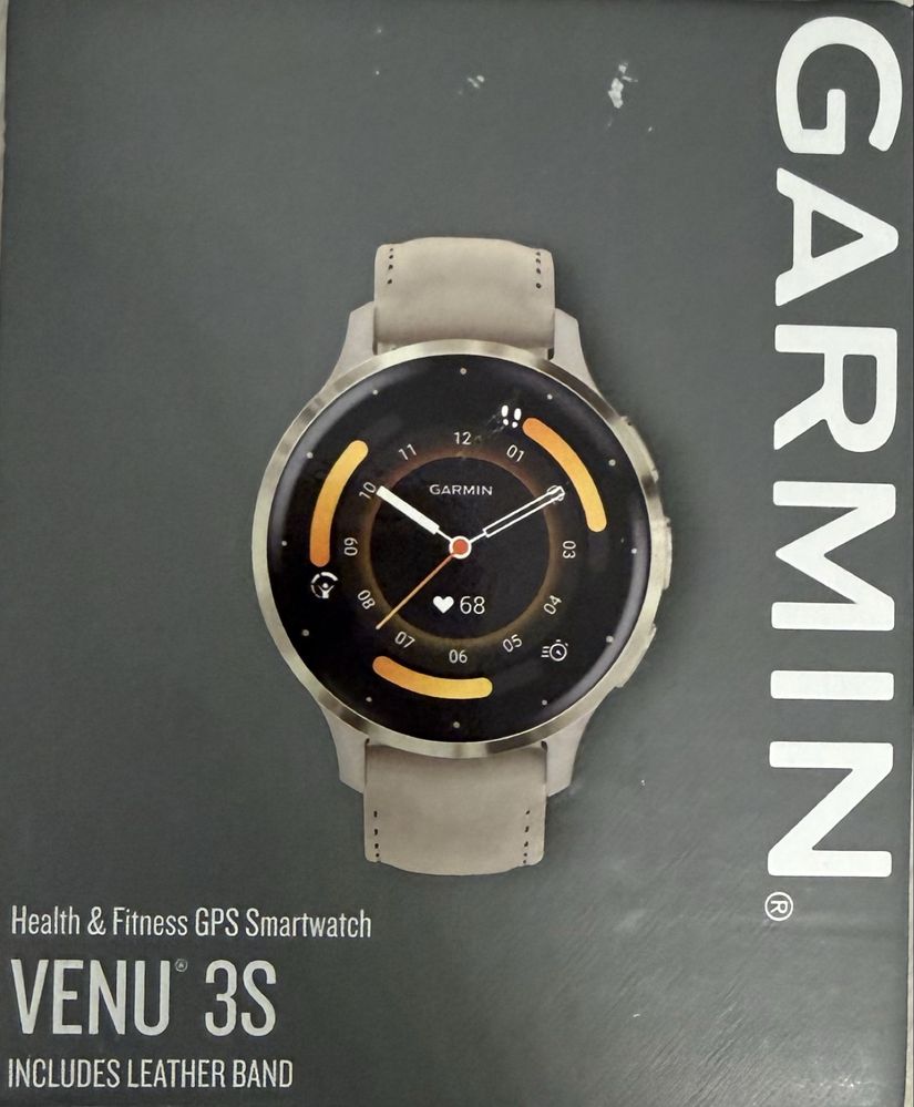 Garmin VENU 3S Smartwatch + Гаранция до 20.05.27 (20 Месеца) + 5 Каиш