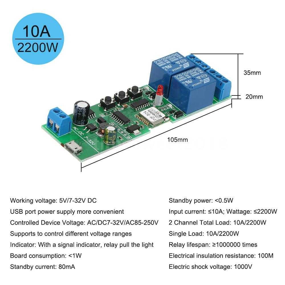 Module Releu Smart Home, 7-32V, 220V Wifi, 1, 2 sau 4 canale eWelink