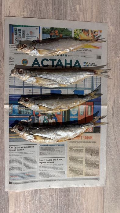Свежая вяленная рыба