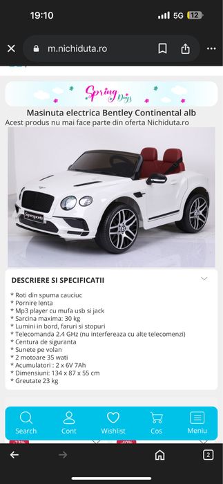 Masina electrica 2 persoane