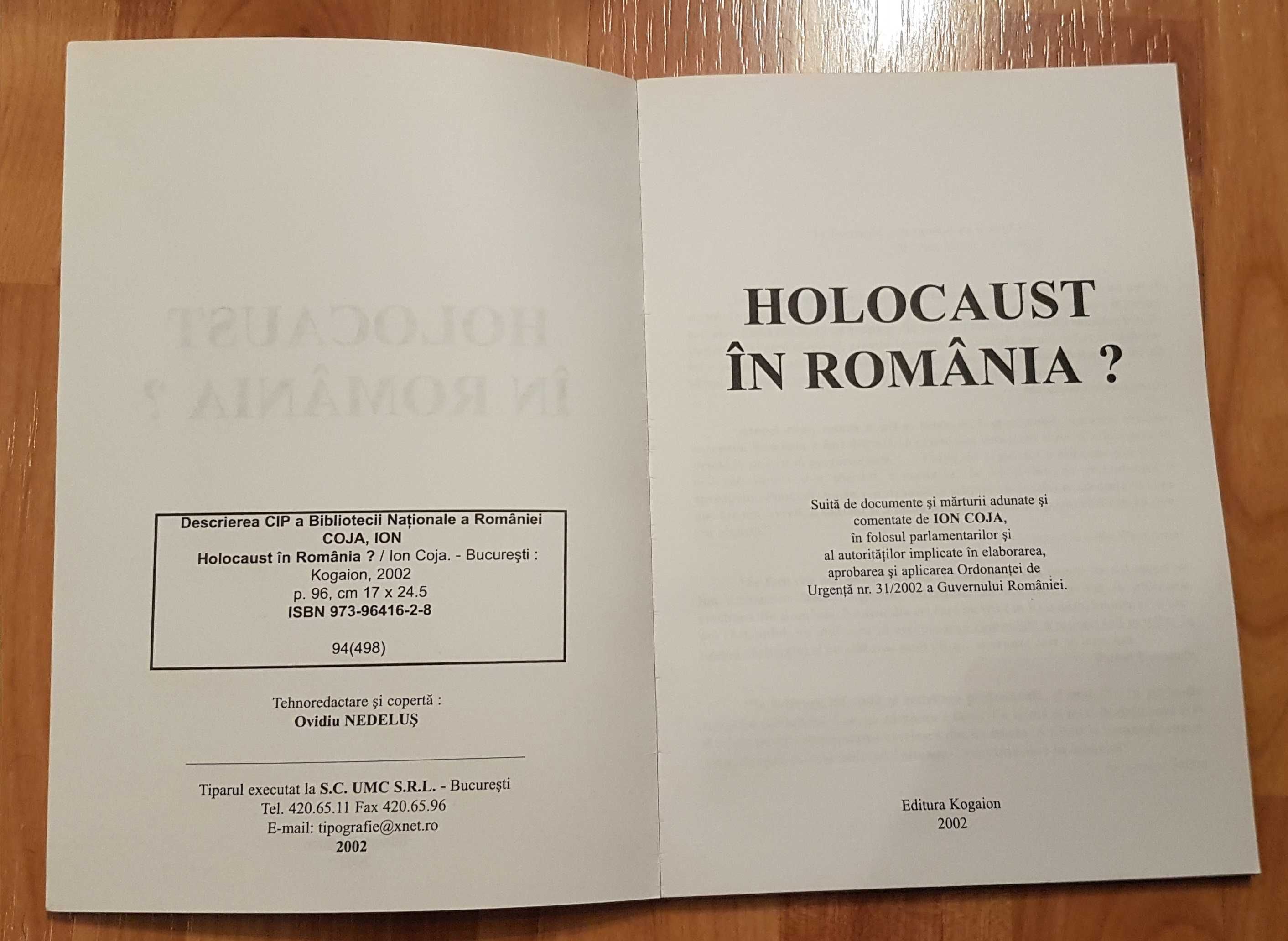 Holocaust in Romania? Coordonator Ion Coja