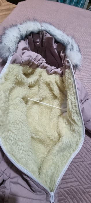 Salopeta/combinezon impermeabil, NOU,imblanit, mar.80