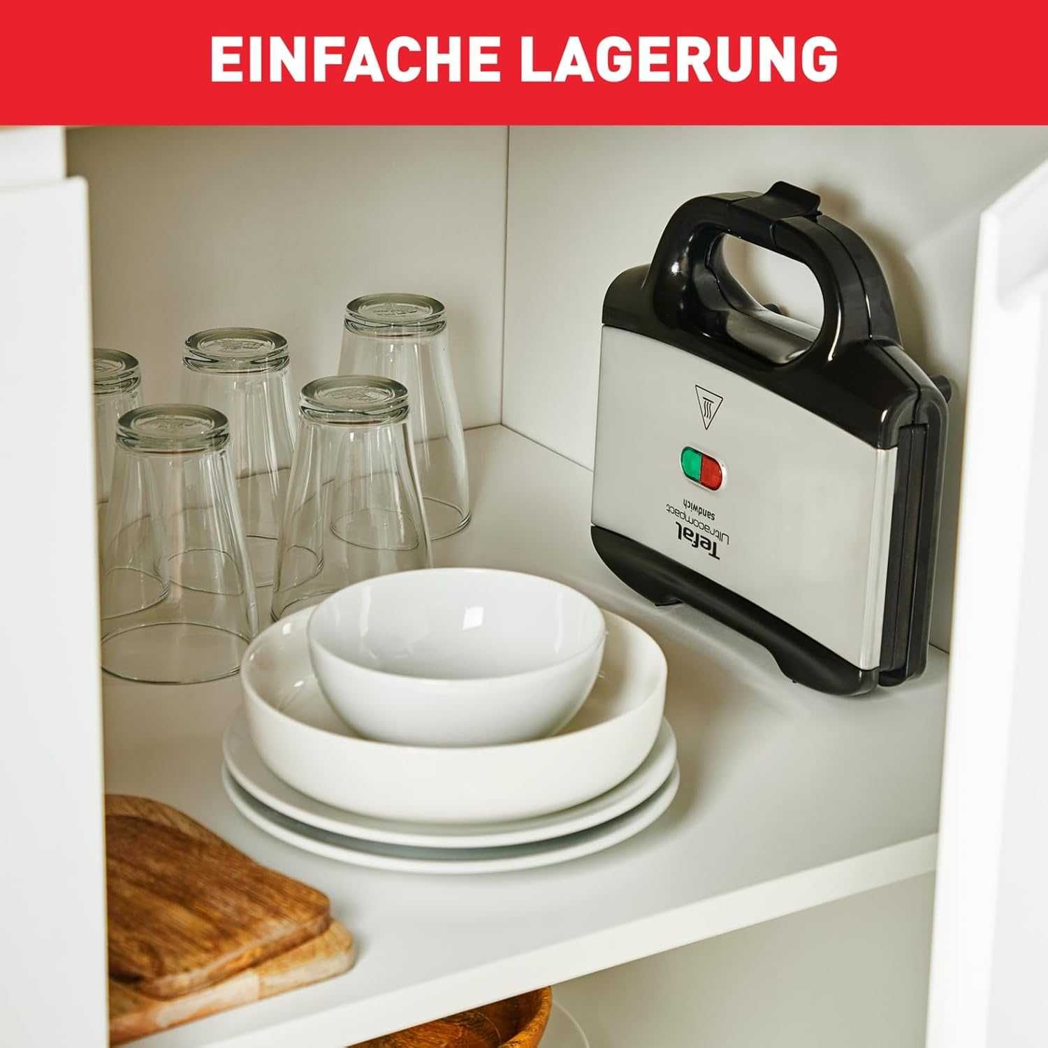 Уред за сандвичи Tefal Ultracompact 700W Незалепващи плочи, лек ДЕФЕКТ