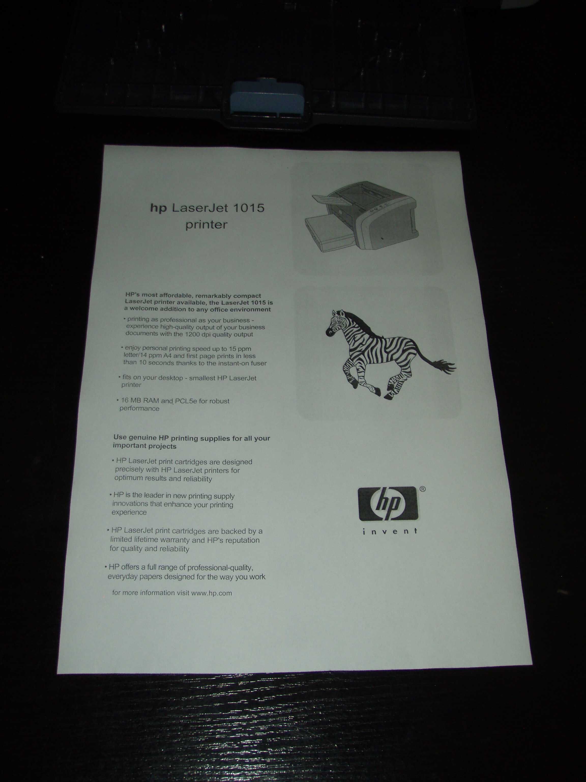 Imprimante  monocrom HP LaserJet 1015 si 1022