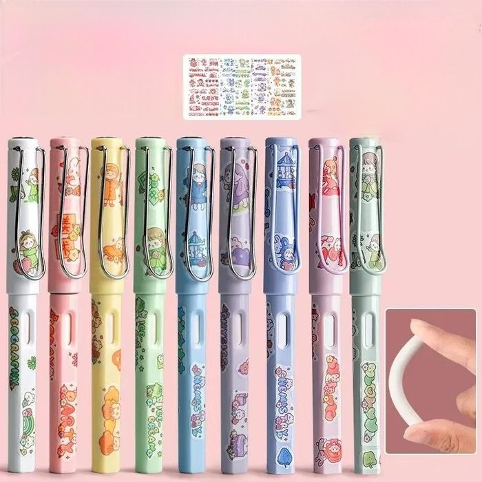 Set 3 creioane eterne cu stickere, 6 vârfuri incluse, nu se tocesc