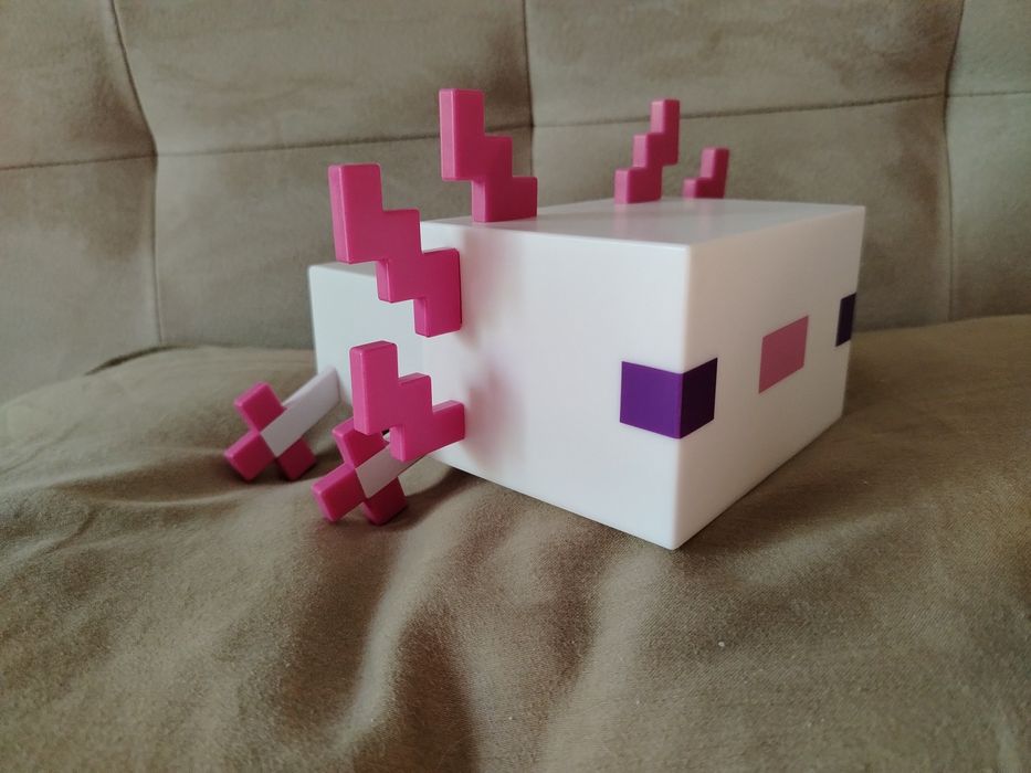 нощна лампа axolotl minecraft