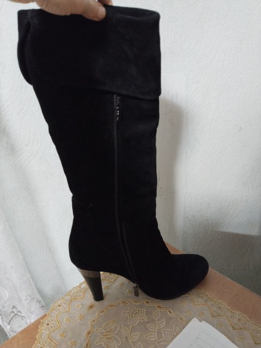 Сапоги замша натуральная