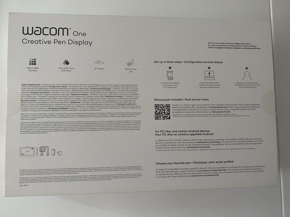 Wacom One Creative Pen Display 13.3’’