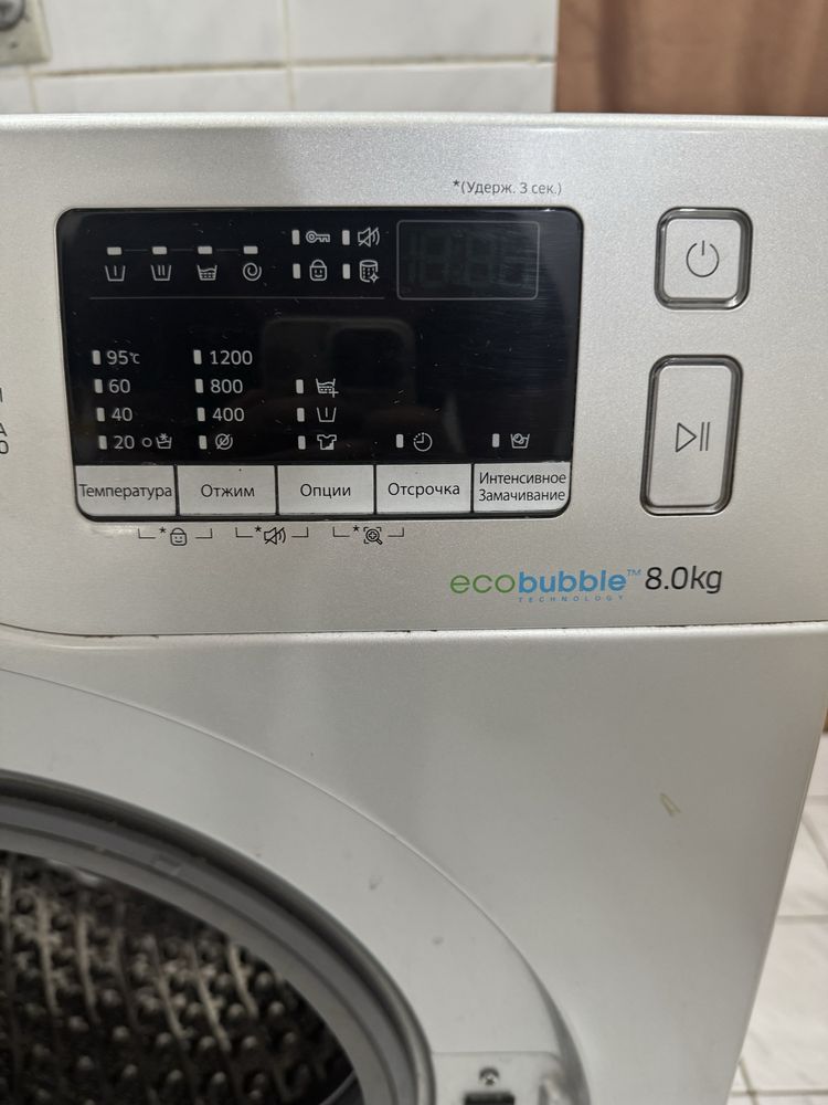Стиральная машина Samsung 8кг WW80K42E07SDLD