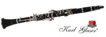 Clarinet Karl Glaser® Bb(Si bemol) Böhm sistem 17clape+6 inele ebonita