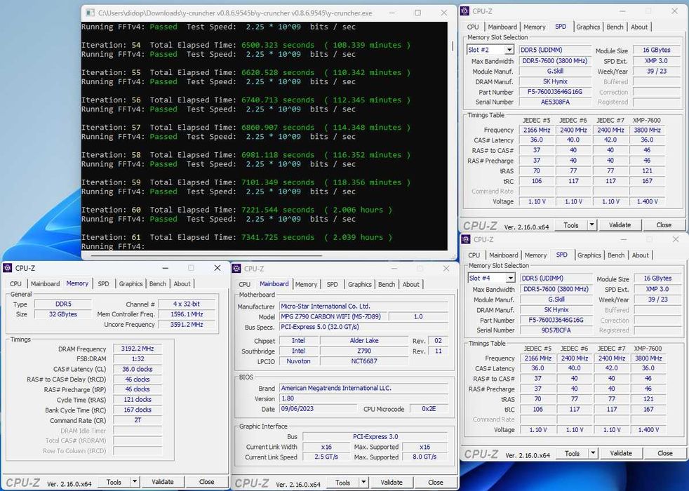 Дънна платка MSI MPG Z790 CARBON WIFI, ATX, Socket LGA 1700