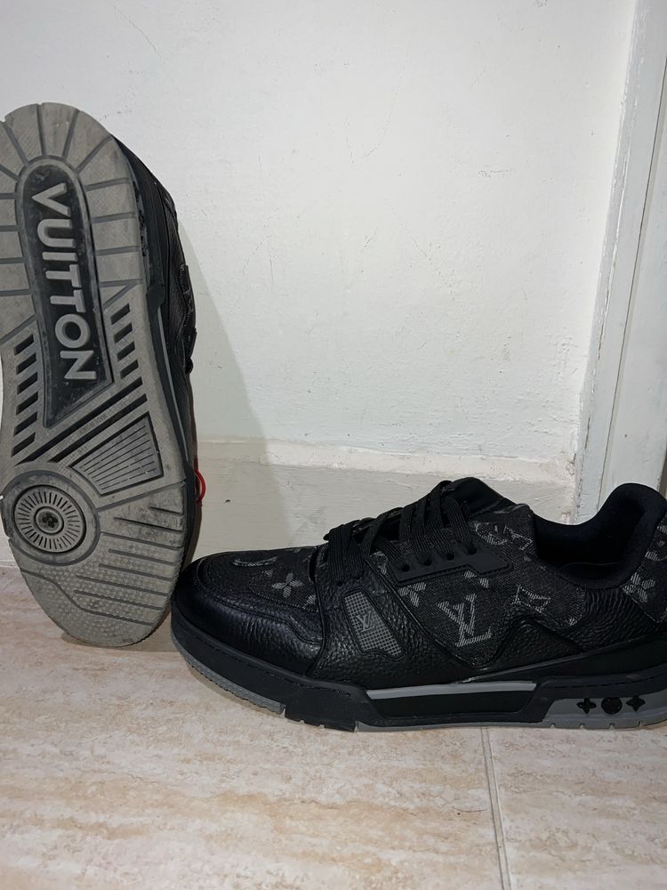 Louiss Vuitton LV Trainer x Nigo Black Denim