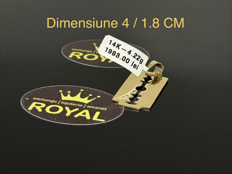 Bijuteria ROYAL : Pandantiv AUR 14K NOU / 4.22 GR