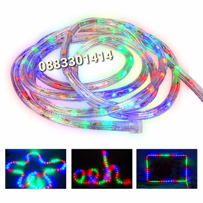 Светещ Коледен маркуч 10 метра Водоустойчив